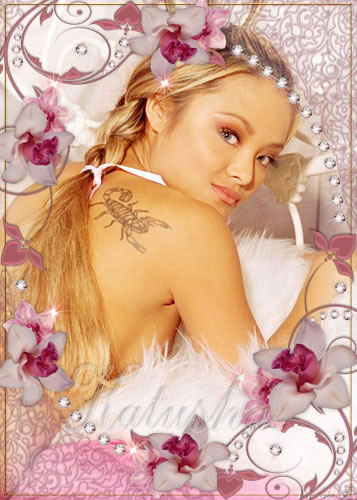 Frames for Photoshop - Pink Orchids