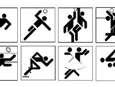 трафареты видов спорта