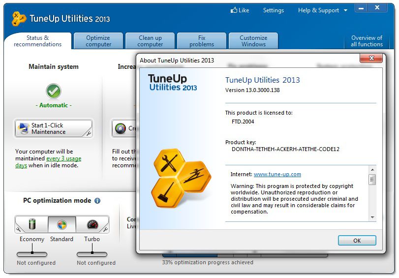 Tuneup Utilities 2007 Keygen 14