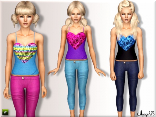одежда - The Sims 3: Одежда для подростков девушек. - Страница 8 A052cc94374d1eb1d3d55ee124b7d880