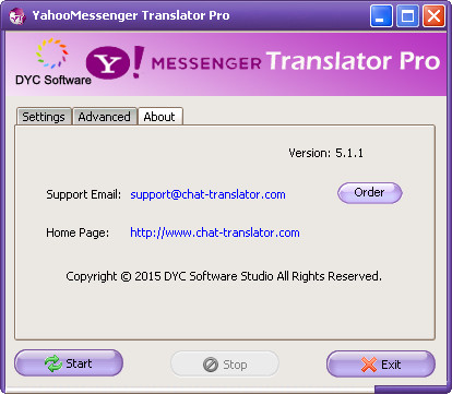 Yahoo! Messenger Translator Pro 5.2.1 Yahoo! Messenger Translator Pro 5.2.1