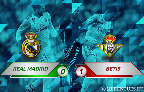 Real Madrid C.F. - Real Betis Balompie 0:1