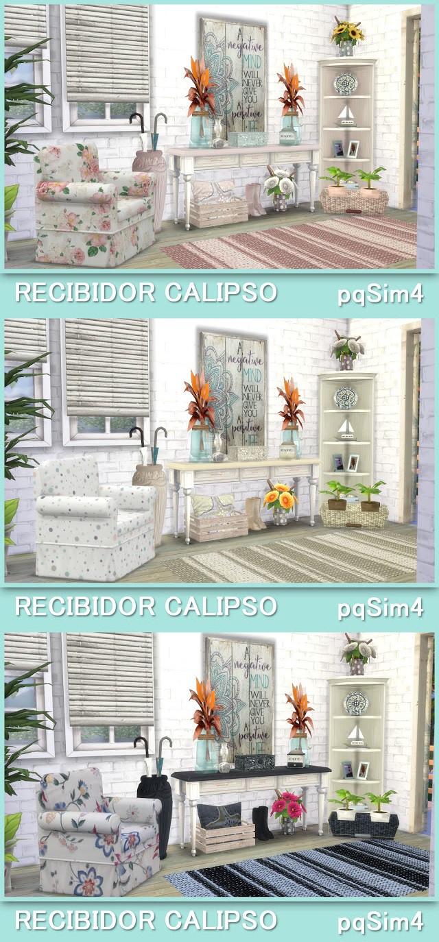 Прихожая Recibidor Calipso By Pqsim4 Мебель для Sims 4 Каталог