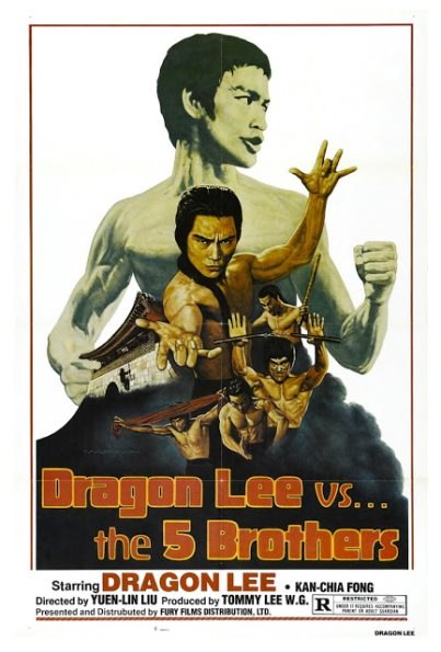     /      / Dragon Lee Vs The Five Brothers / Wu da di zi / The Angry Dragon (-  / Shi-hyeon Kim, -  / Yueh-Lin Liu) [1978, ,  , VHSRip] VO