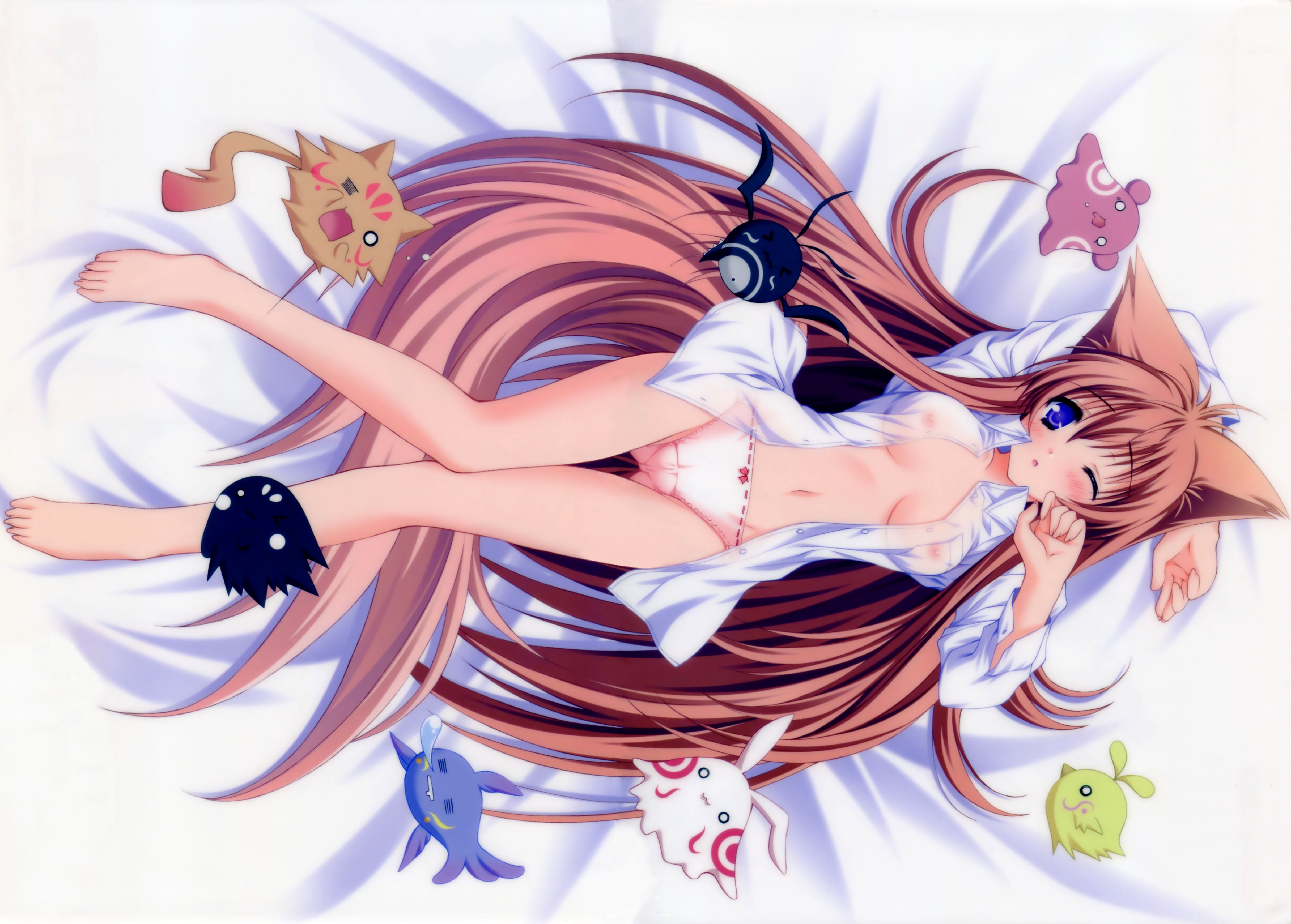 Konachan.com - 58958 animal_ears breasts mito_mashiro moekibara_fumitake op...