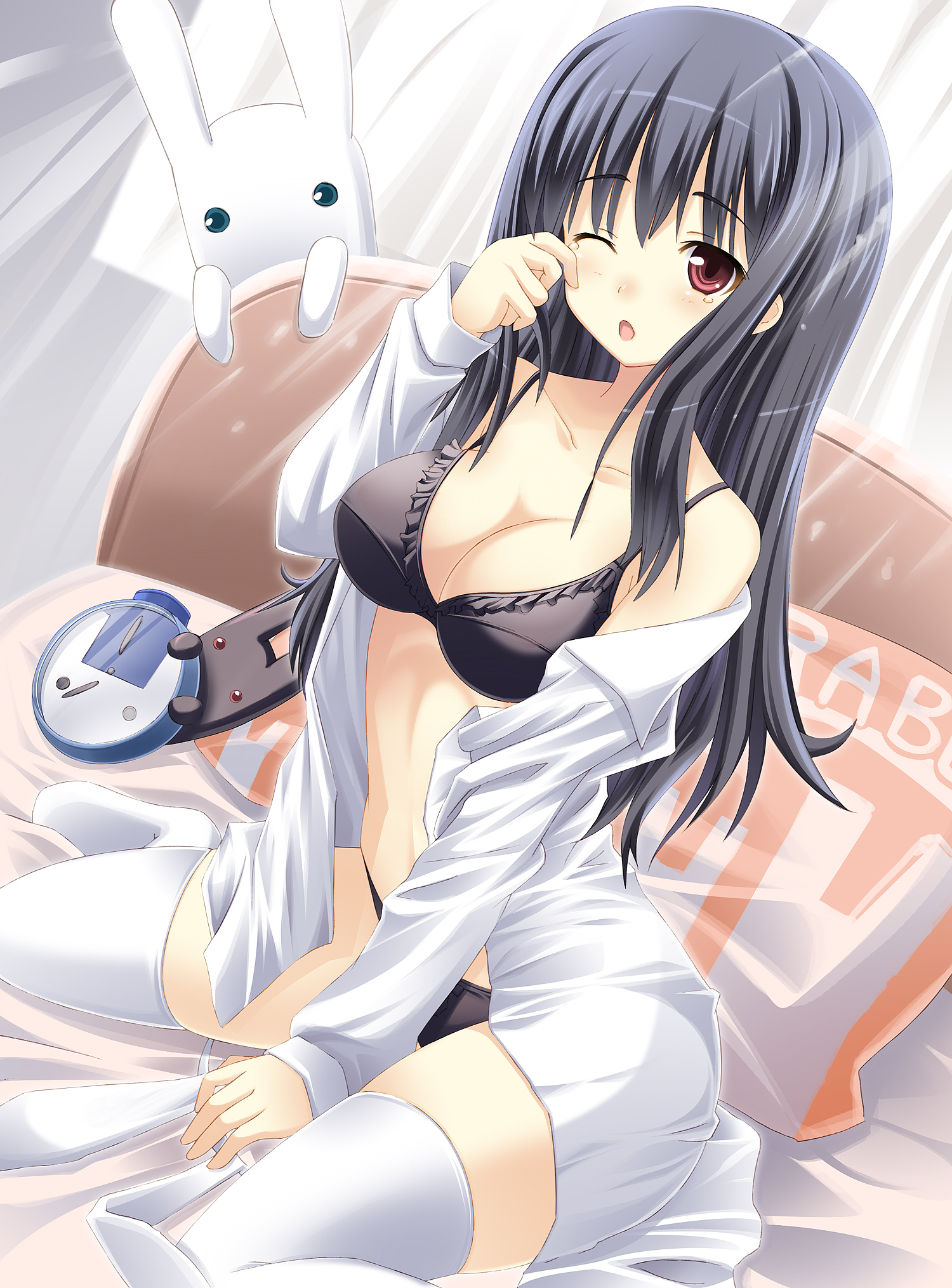moe%20180926%20bra%20cleavage%20open_shirt%20pantsu%20thighhighs%20usagi_nezumi.jpg