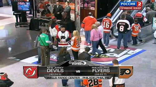 Смотреть онлайн NHL 11/12, RS: New Jersey Devils vs Philadelphia Flyers / 13.03.2012