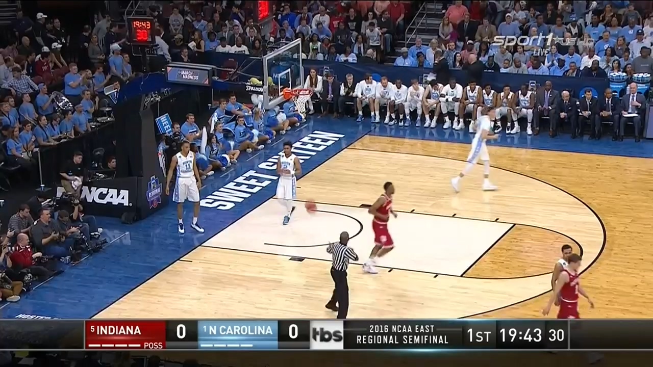 NCAAM 2015-2016  March Madness  Sweet 16®  East  25.03.2016  (5) Indiana vs. (1) North Carolina.mkv_20160328_171908.265.jpg