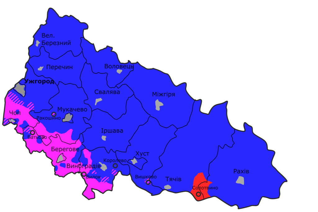 Этническая карта закарпатья