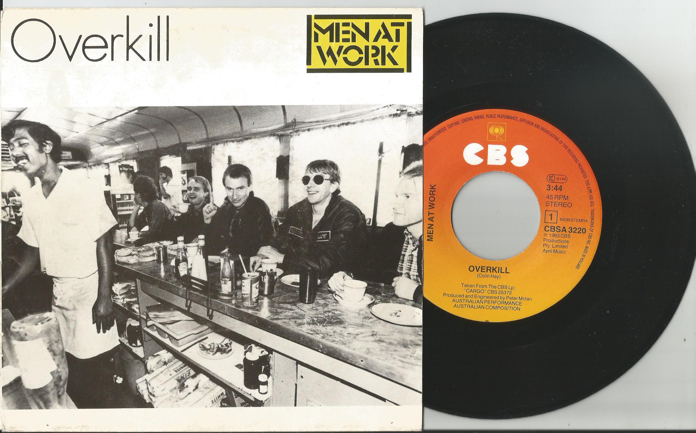 Men At Work Overkill (Vinyl Records, LP, CD) on CDandLP