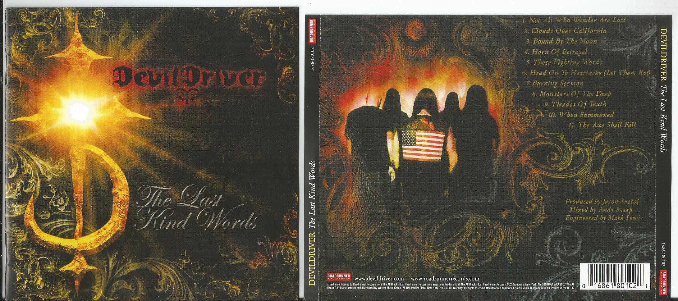 devildriver the last kind words (12page booklet with lyrics)