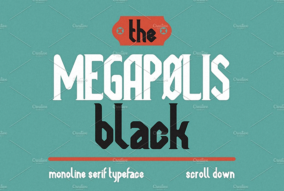 Шрифт Megapolis Black