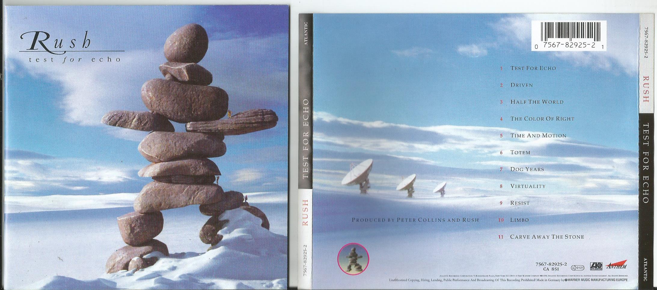 RUSH Test For Echo (24page booklet with lyrics)