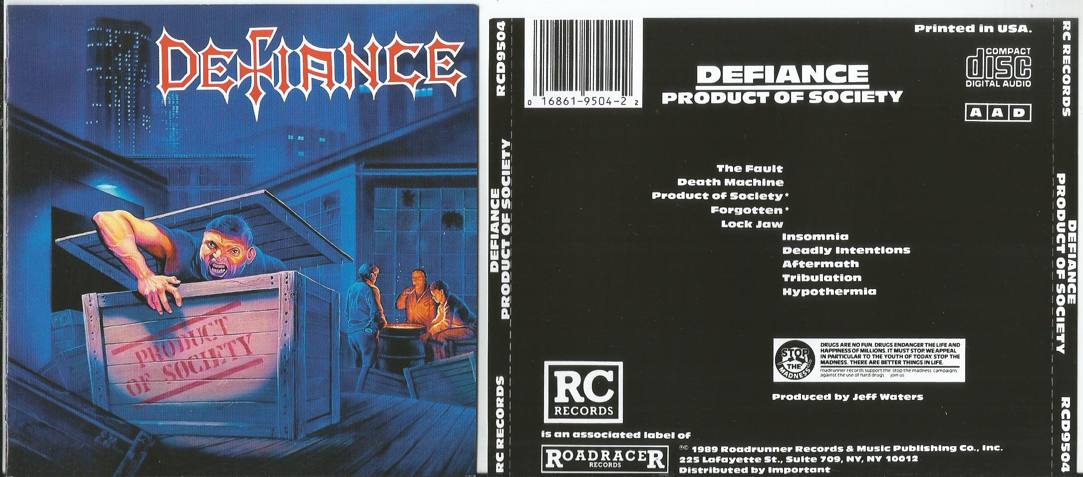 Society 8. Defiance product of Society. Detritus "Perpetual Defiance" (1990). Defiance Band. Defiance Band 1990.