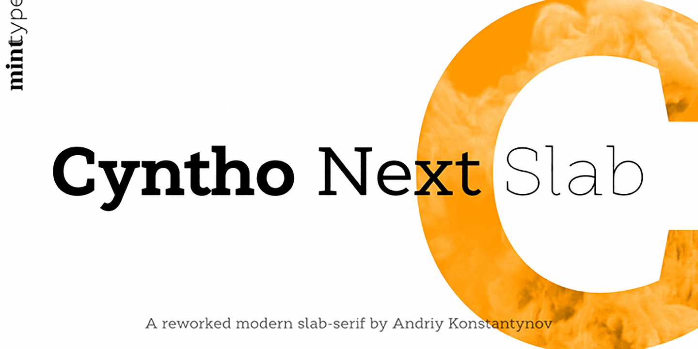 Шрифт Cyntho Next Slab
