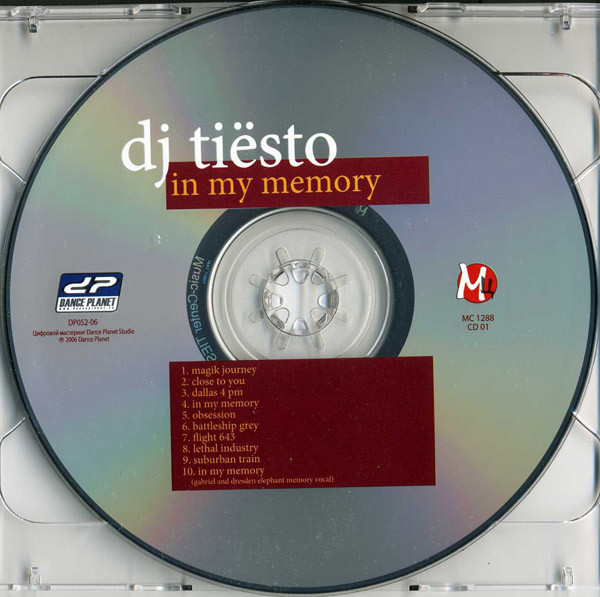 Somewhere in my memory. In my Memory Tiësto. Tiesto CD. DJ Tiesto - in my Memory [2001]. Тиесто CD диск in my Memory.