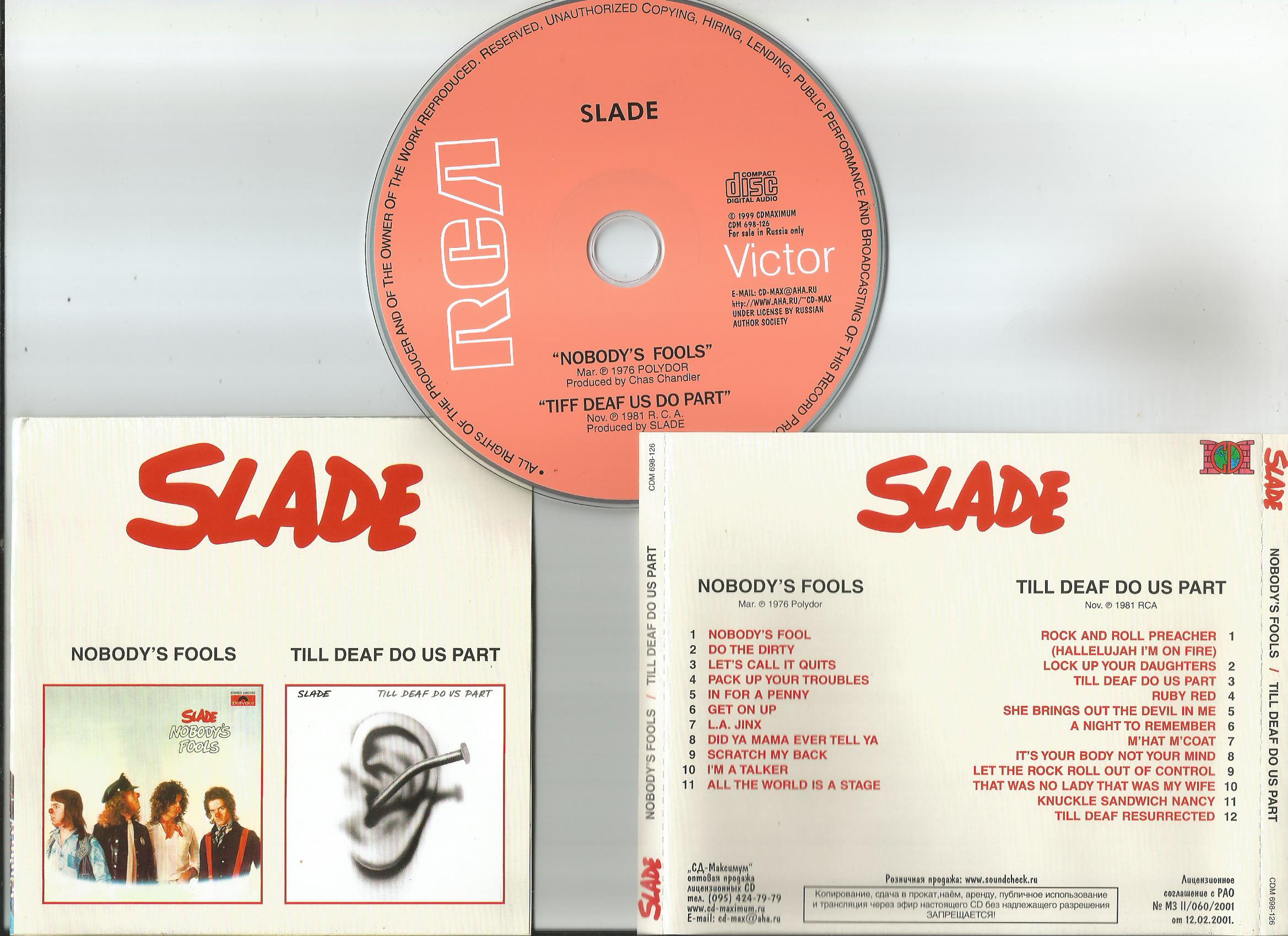 Slade Nobody S Fools Cd Купить