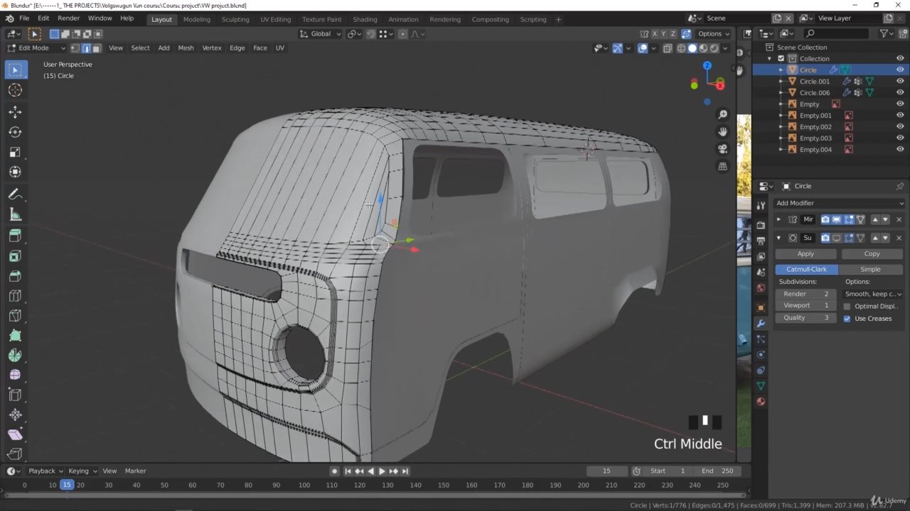 Создание автомобиля blender