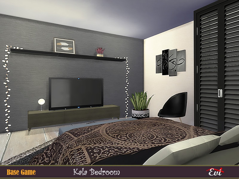 Спальня Kala Bedroom от evi для Симс 4
