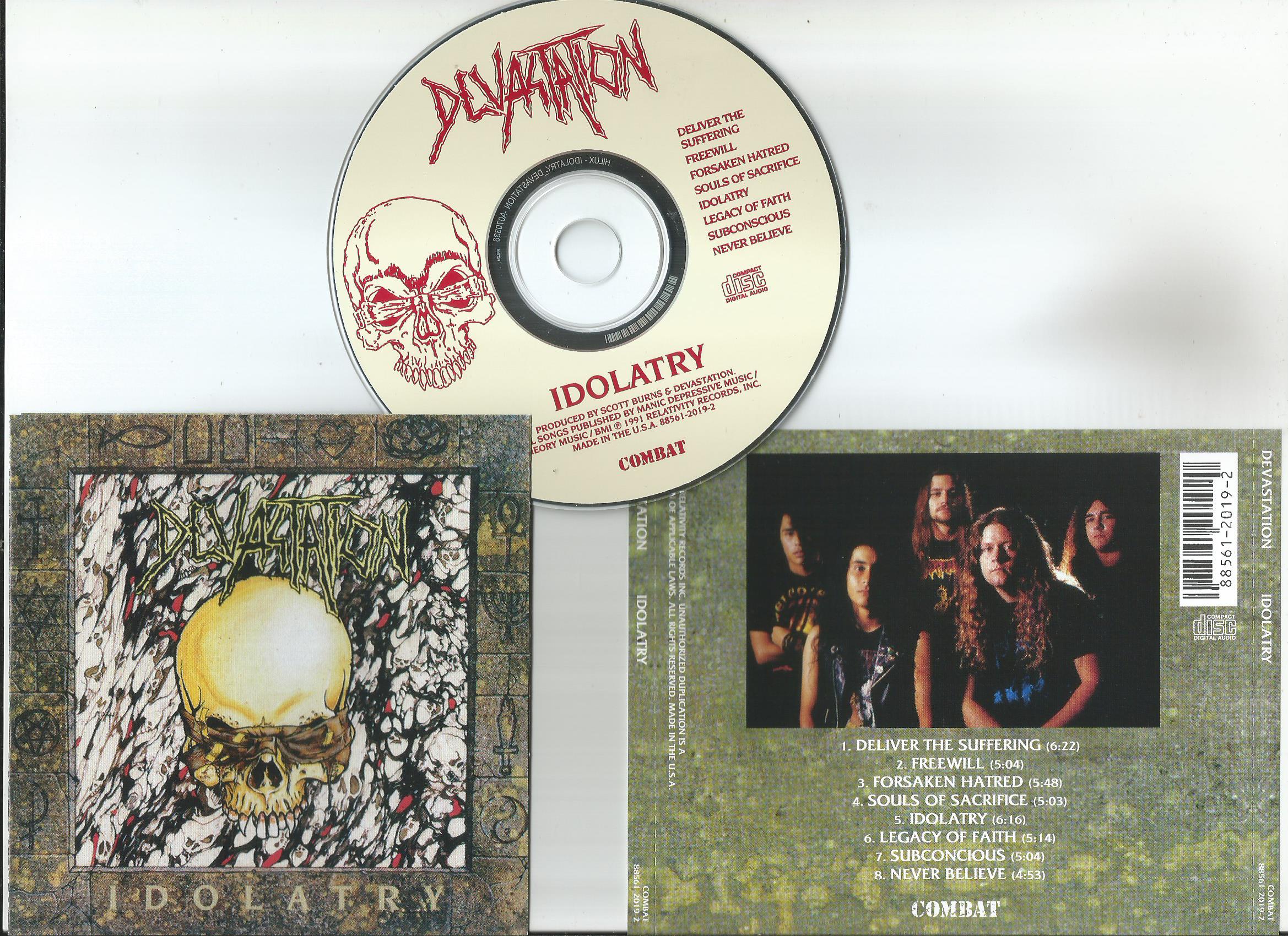 DEVASTATION Idolatry (booklet with lyrics)