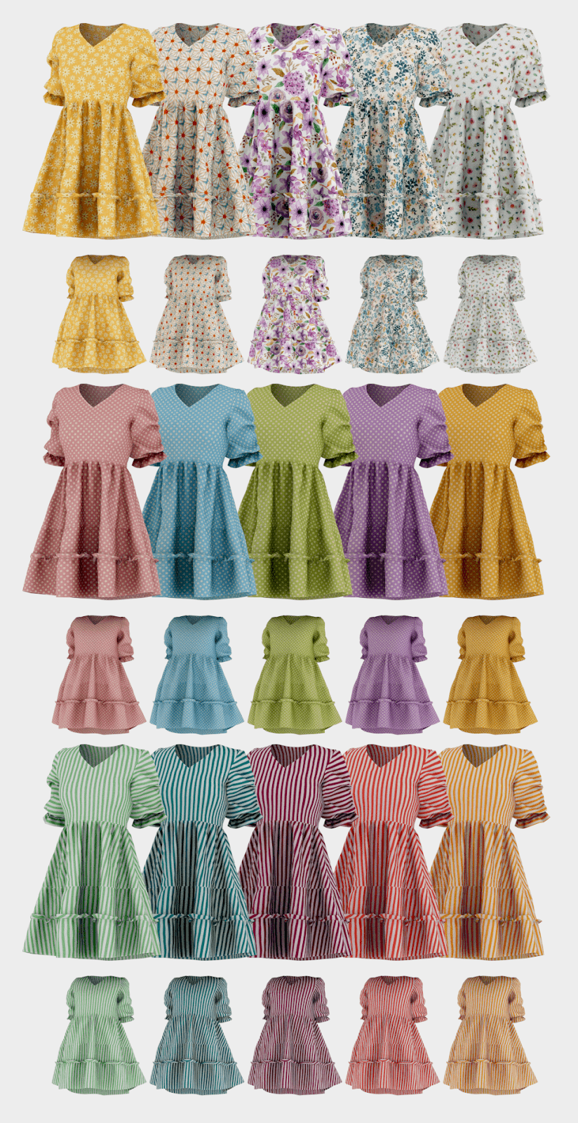Платье Hina Dress-Tot Version от daisypixels для Симс 4