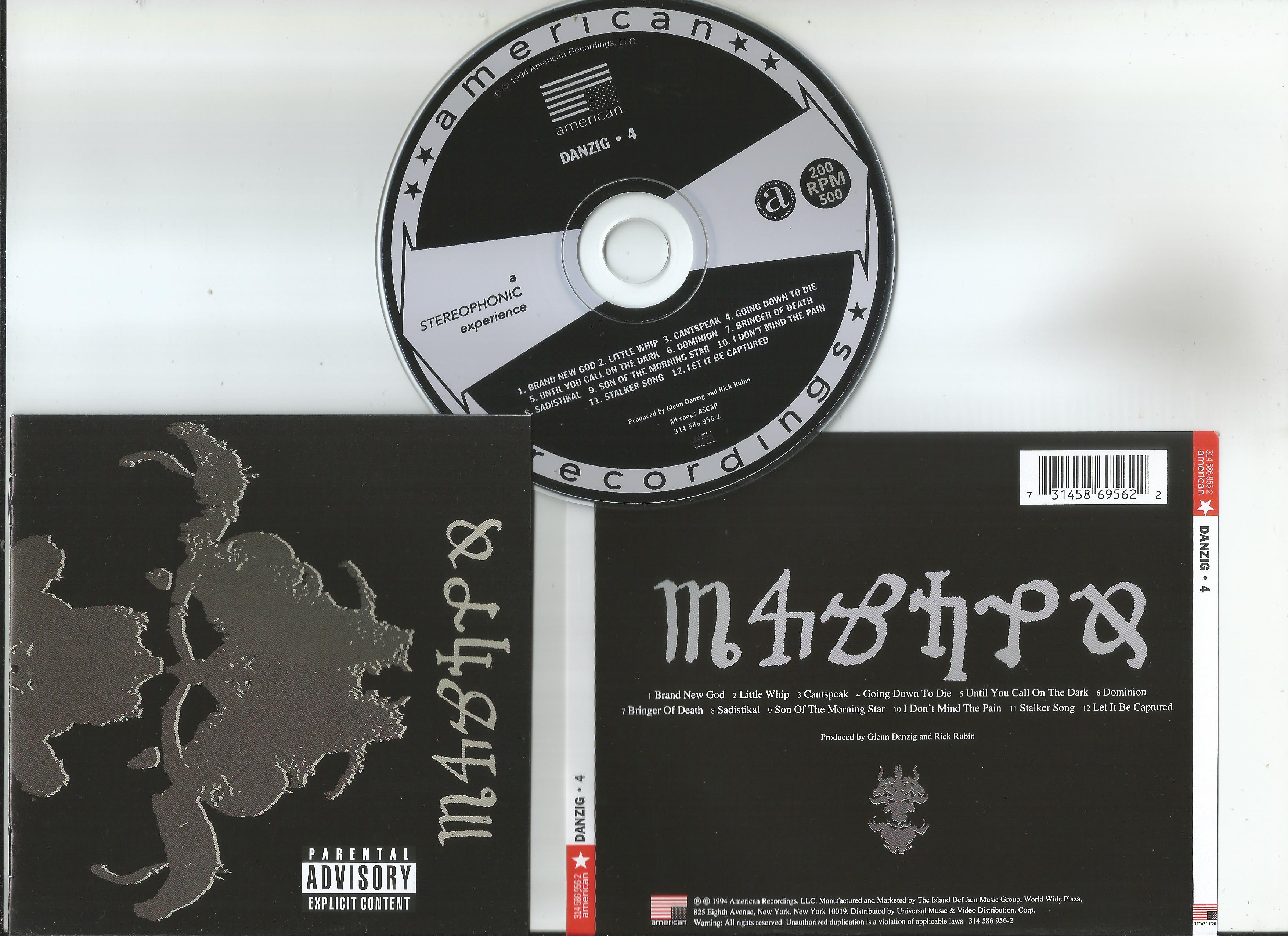 danzig danzig 4 (12page booklet with lyrics)