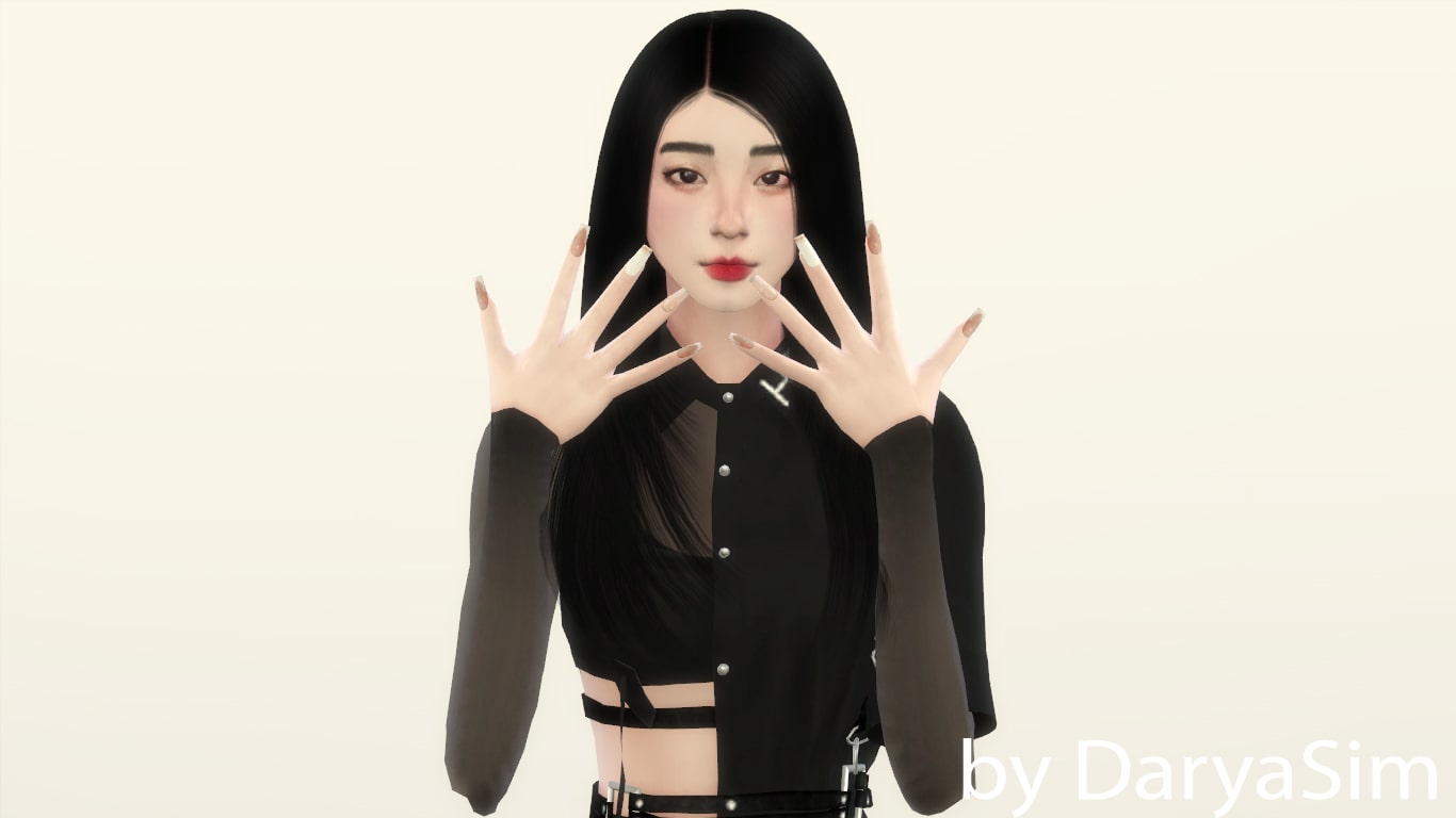 Корейский айдол Kim Jisoo BLACKPINK от Darya Sim для Симс 4
