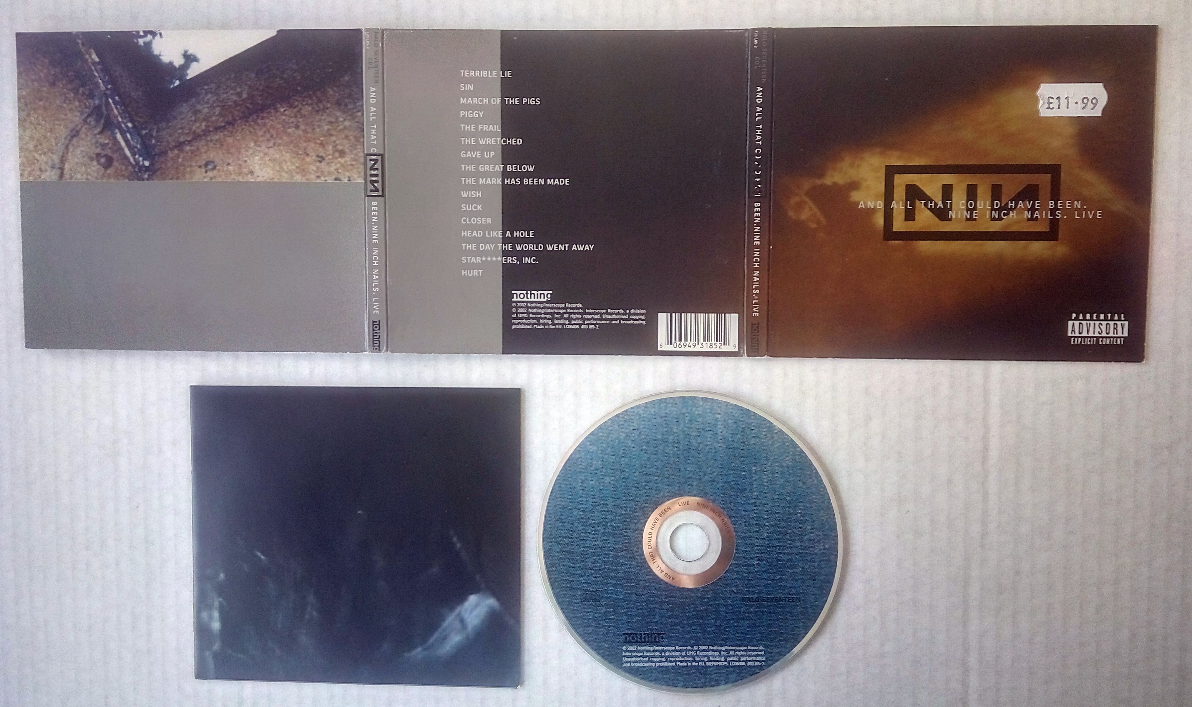 Nine Inch Nails And all that could have been live (Vinyl Records, LP, CD) on CDandLP Nine Inch Nails And all that could have been live (Vinyl Records, LP, CD) on CDandLP