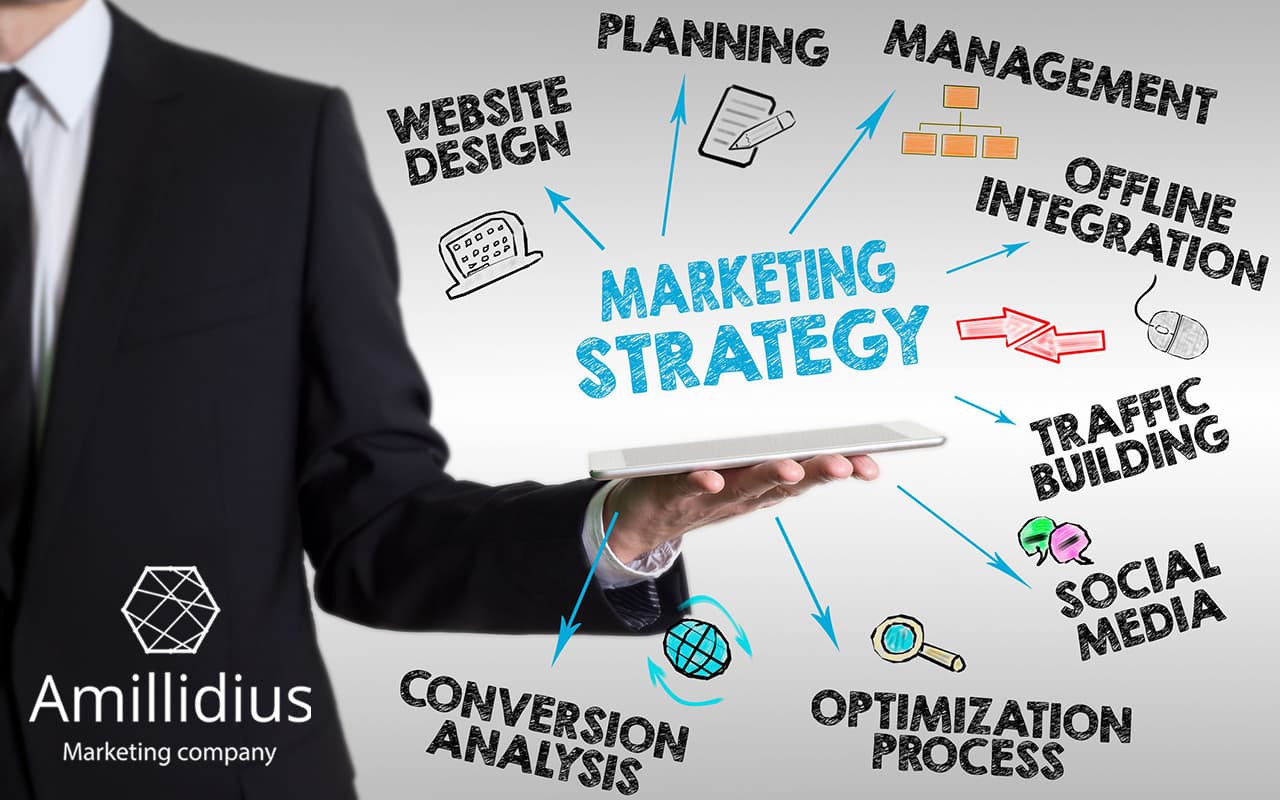 Стратегия маркетинга иллюстрация
