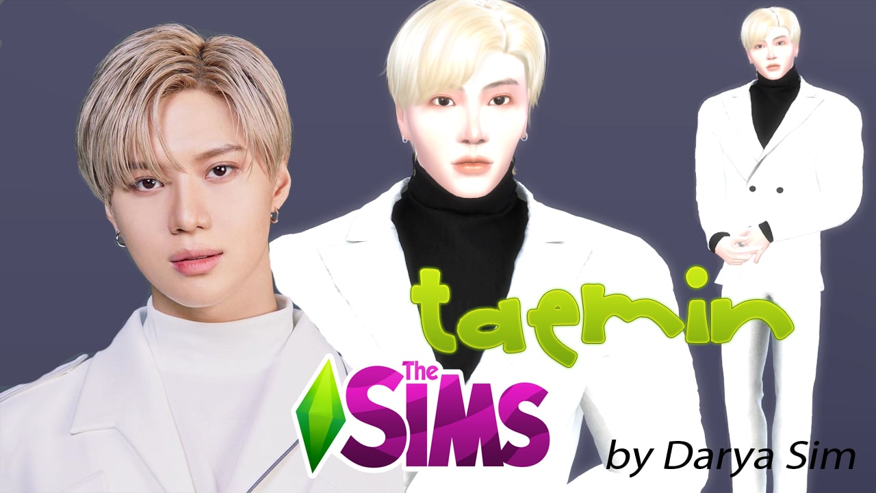 Корейский айдол Lee Taemin SHINEE от Darya Sim для Симс 4