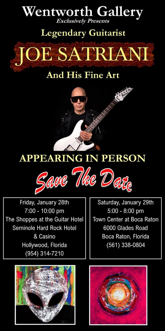 JOE SATRIANI To Embark On Fine Art Tour - news and articles about music -  SoundPark Music Community.