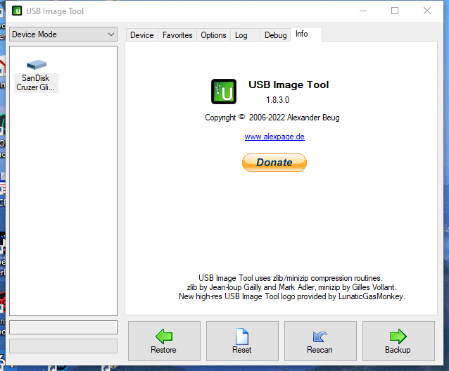 USB Image Tool 1.83 Portable [En]