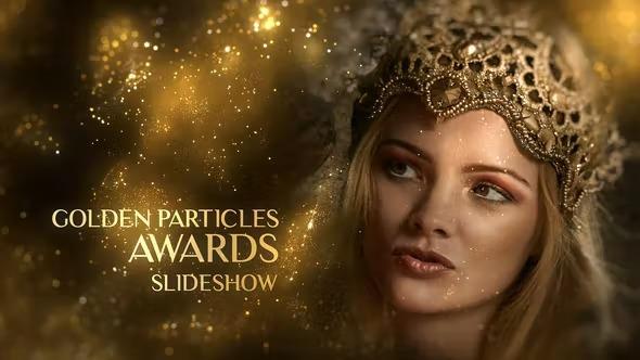 VideoHive - Golden Particles Awards Slideshow 37183864