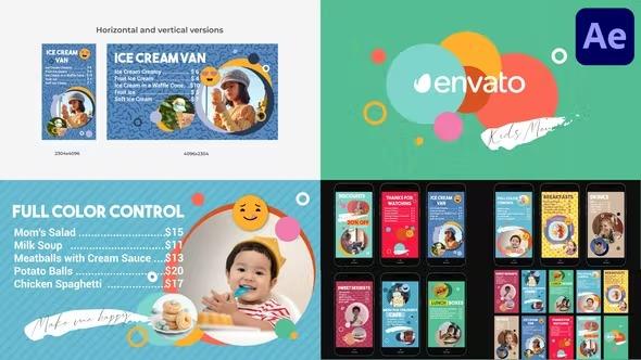 VideoHive - Kids Cafe Menu for After Effects 39388904