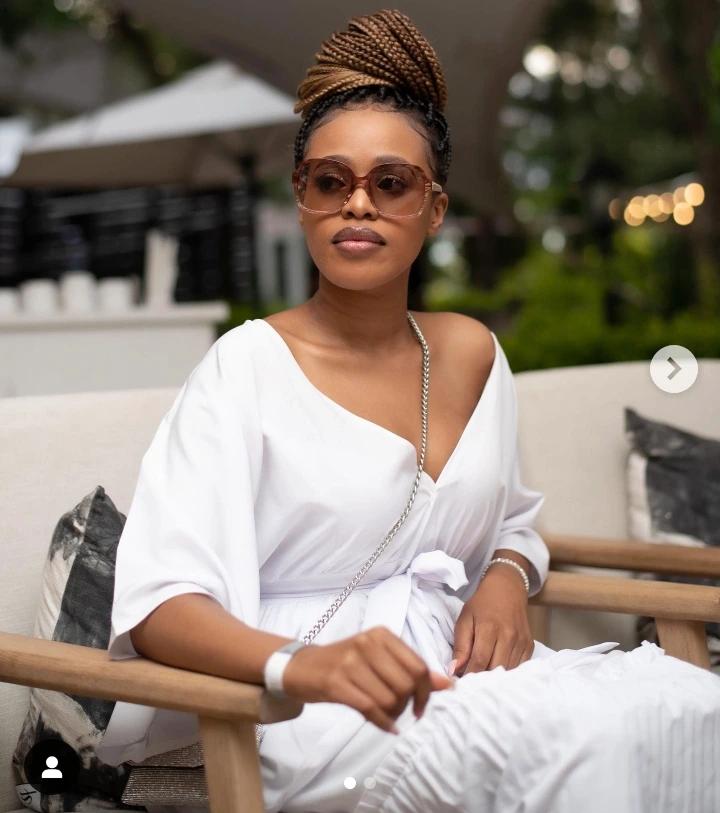 Natasha Thahane shared adorable pictures of her baby leaving people ...