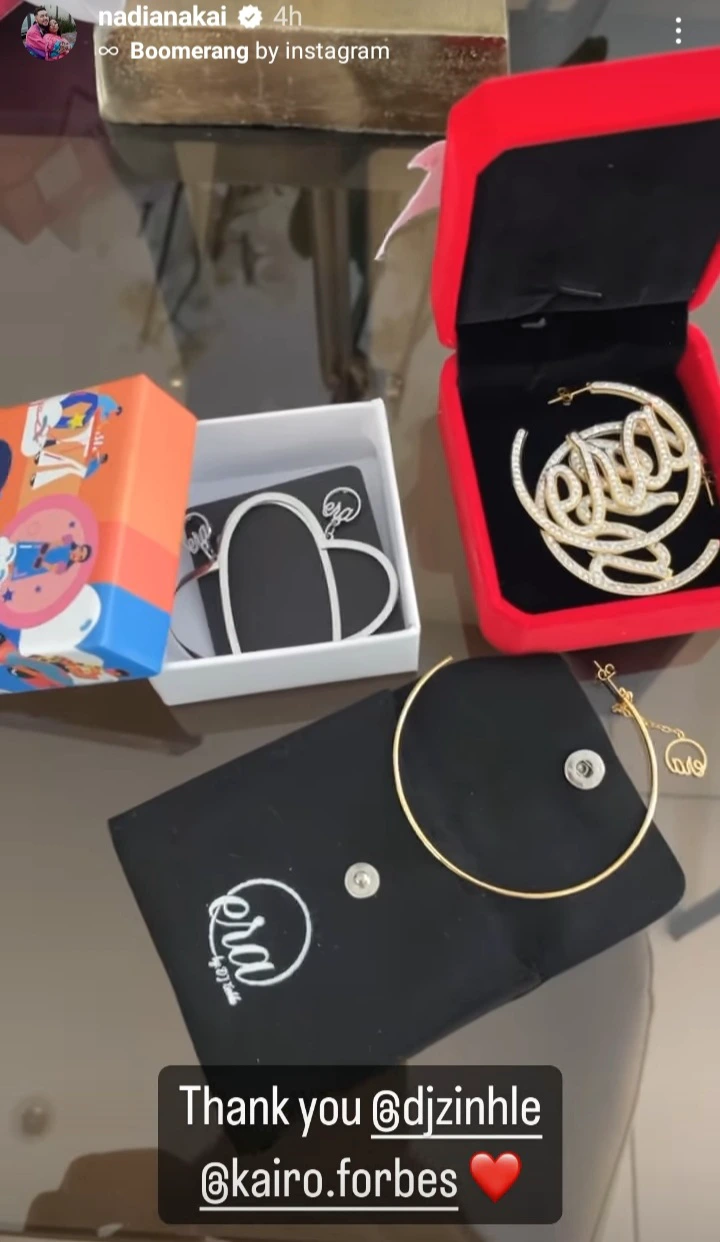 Nadia Nakai thanks DJ Zinhle for the gifts that she sent her. - style you 7