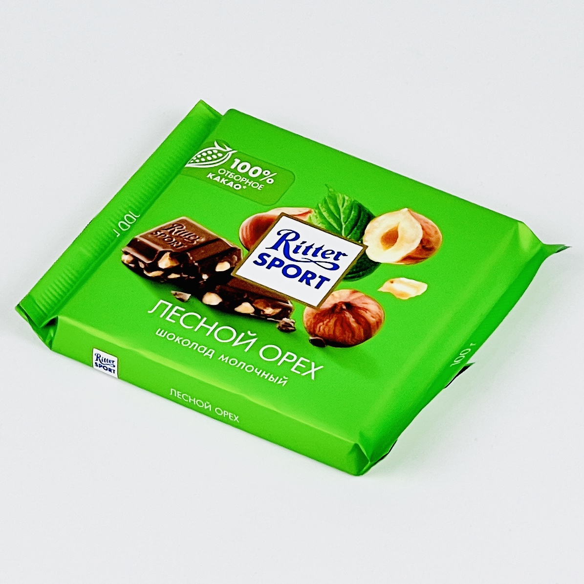 Шоколад ritter sport лесной орех молочный