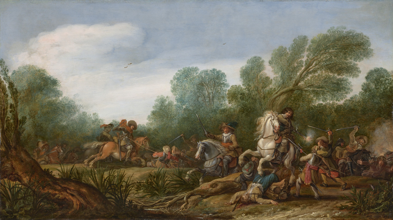2023_CKS_20684_0127_000(jan_asselijn_a_military_skirmish_in_a_wooded_landscape011559).jpg