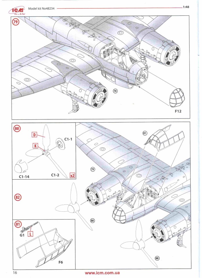 Обзор Ju-88A-14, 1/48, (ICM 48234). Aca738802b10252871197d0e349878ac