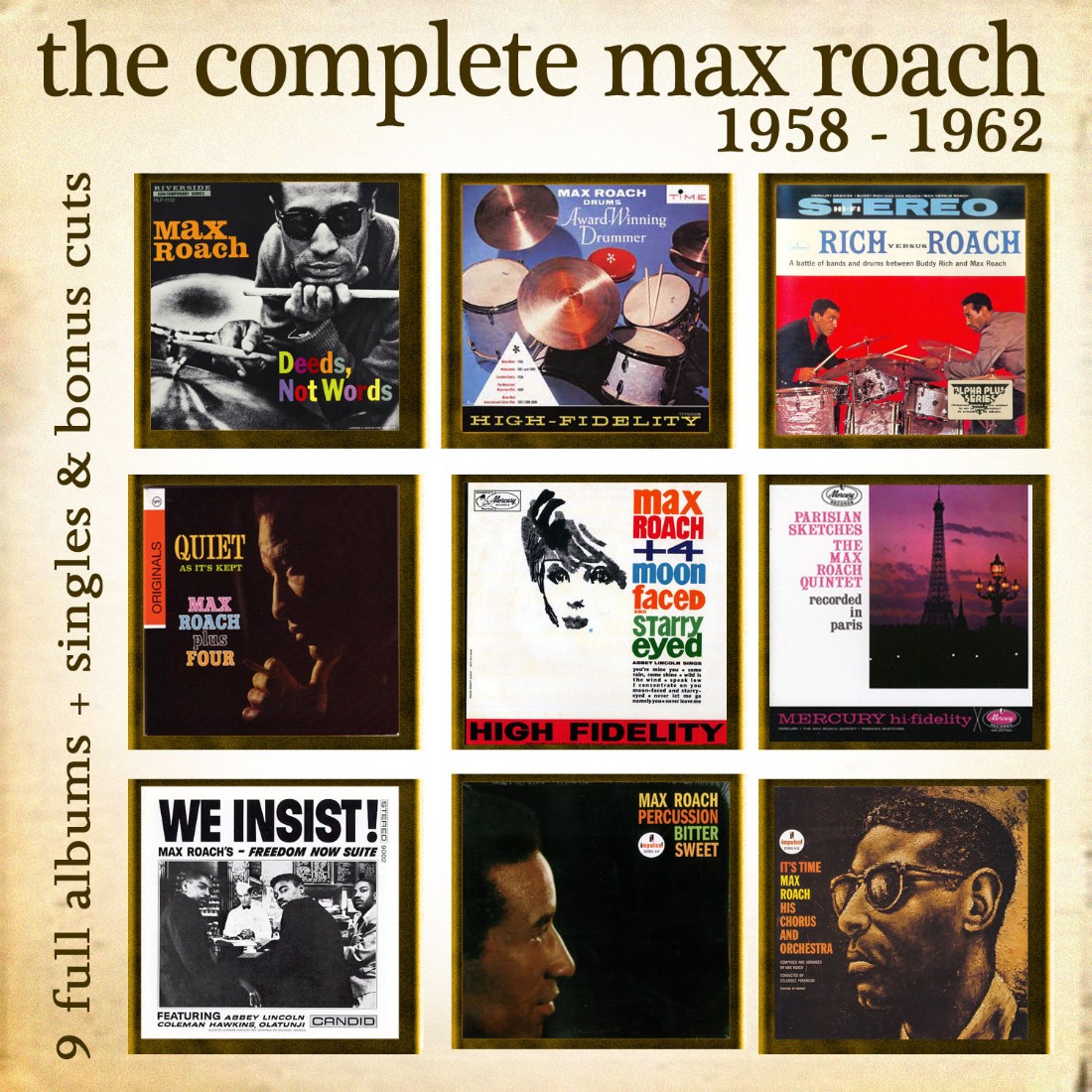 Max Roach- The Complete Max Roach 1958- 1962- 2013- WEB [FLAC] 16BITS 44.1KHZ-EICHBAUM (1.98 GB) 56d151cc076e3352a9aa706d9a054eb5