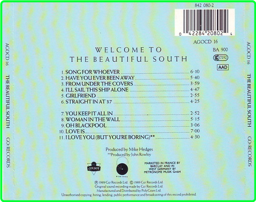 The Beautiful South-Welcome To 1989 962be2dfc1f9d12e4e9176a377add0b2