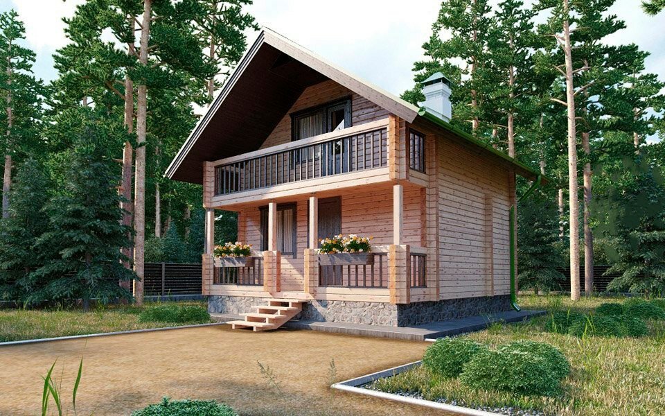 Дача из бруса – идеальный выбор для жизни и отдыха в окружении природы