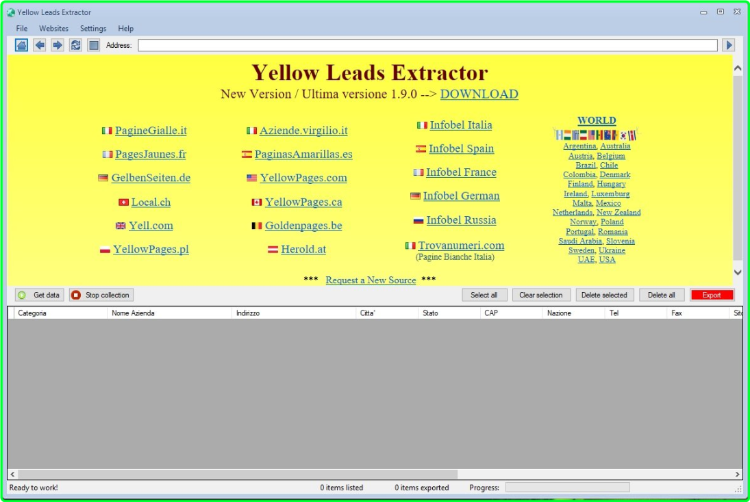 Yellow Leads Extractor 8.9.2 Multilingual 59d548cc2e85949c3995751893c85790