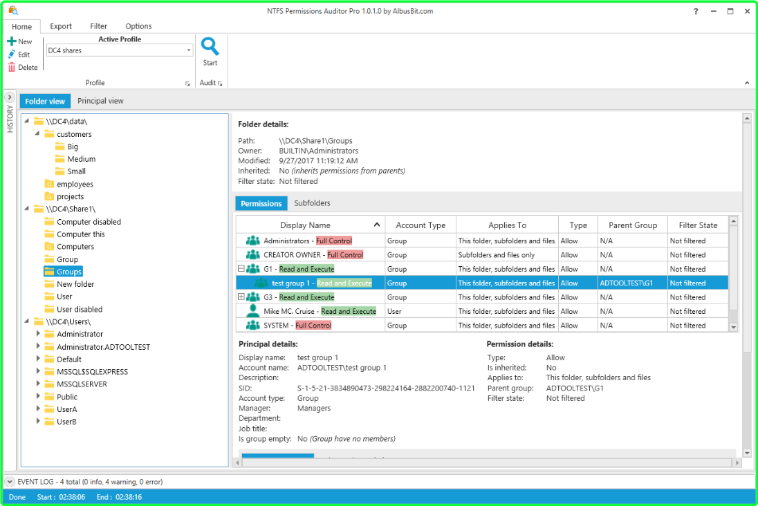 AlbusBit NTFS Permissions Auditor Pro 24.3.4 91094a187a81ac61832b43fcd54cfb3b