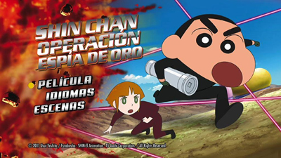 7c38bfe9a393399922e54bf82bc69b4f - Shin chan - Operación Espia De Oro - [2017] - [DVD9] - [Castellano - Japonés] - [Animacion] - [MEGA]