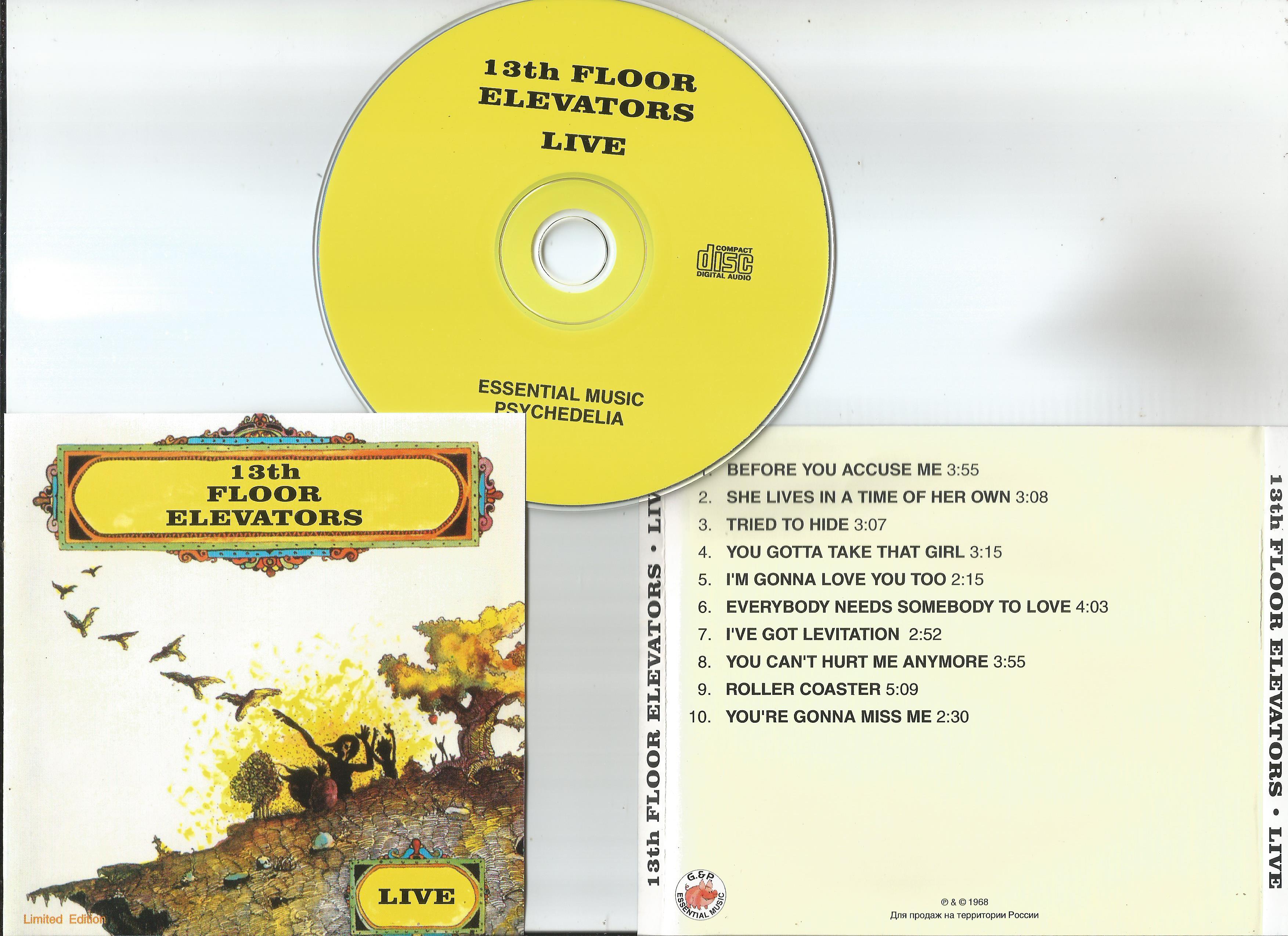 13TH FLOOR ELEVATORS Live (Limited edition)