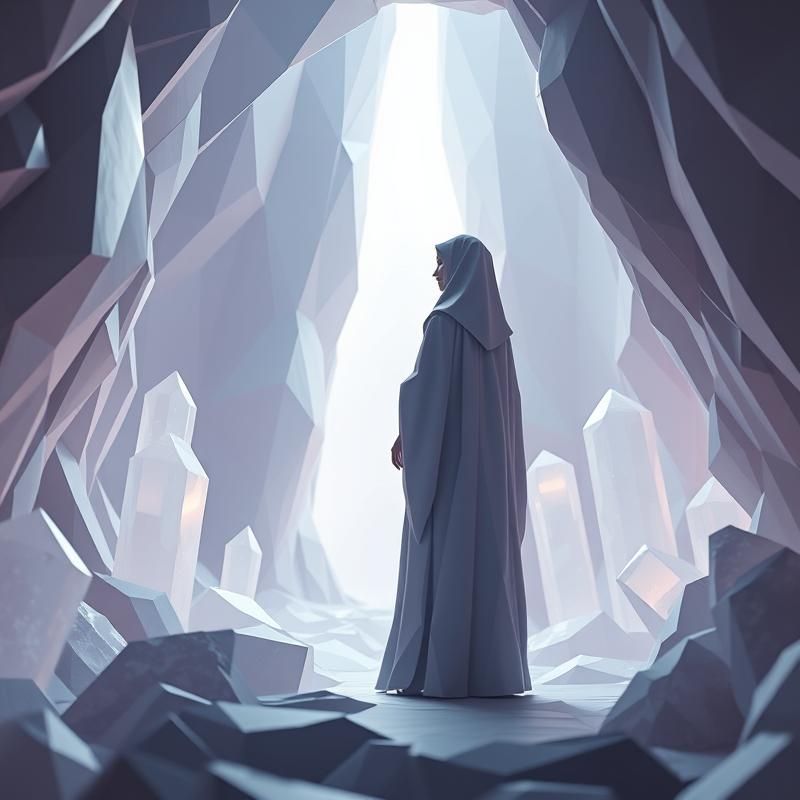 low poly style AI art