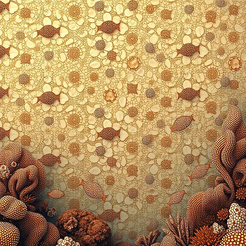 dot work style AI art