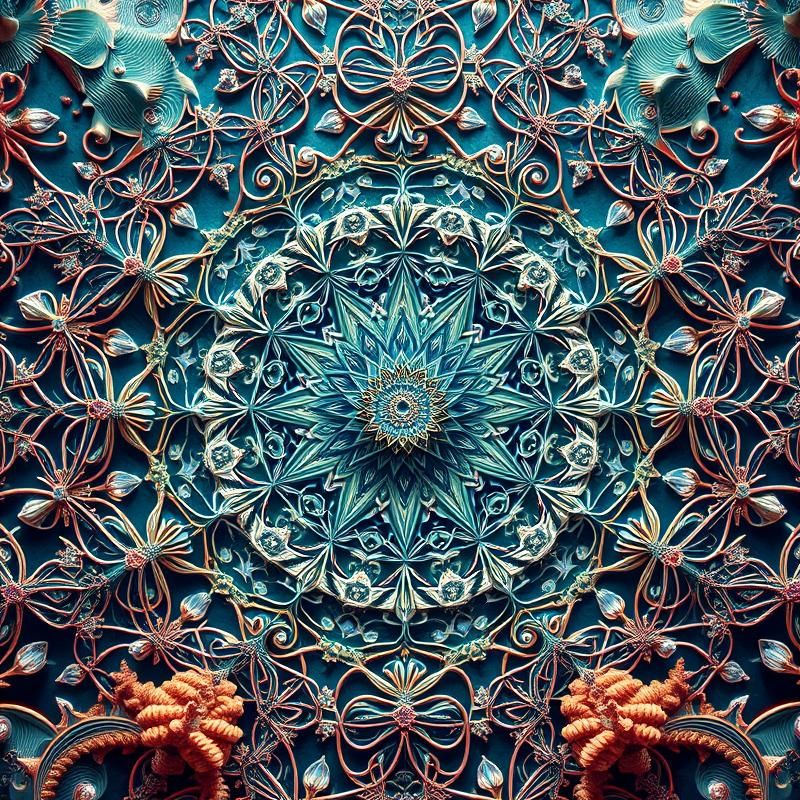 mandala style AI art