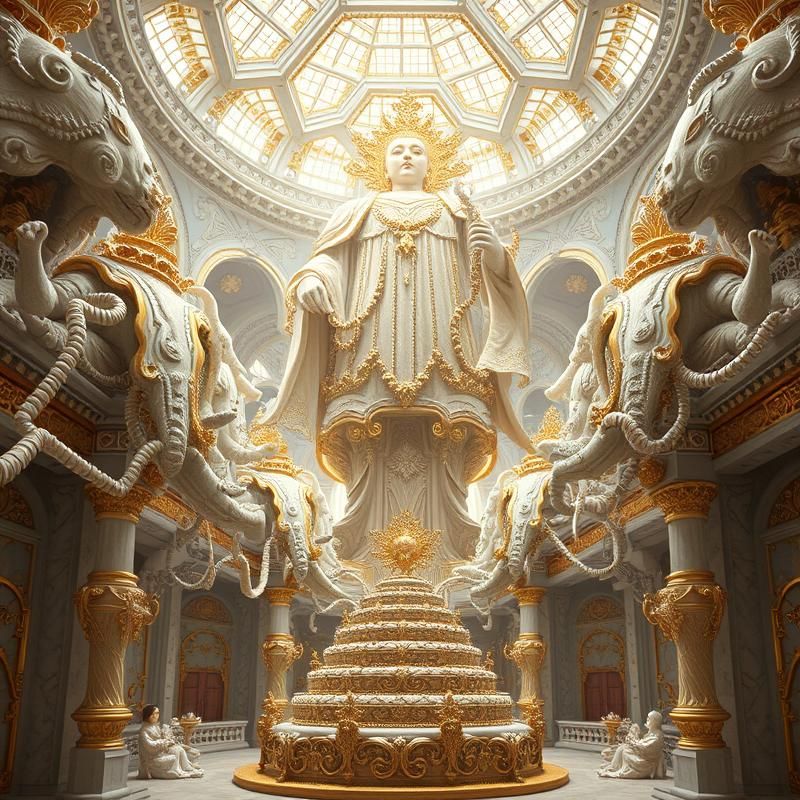 maximalist style AI art
